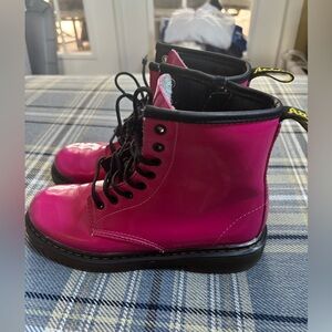 Doc Martens Delaney hot pink girls boots Dr.Marten's
